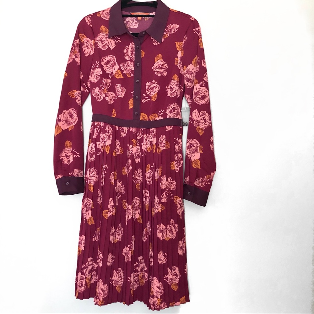 Modcloth Just My Typist Long Sleeve Shirt Dress